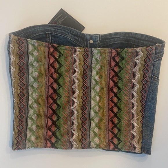 ANDERSSON BELL Denim Strapless Bustier Top sz M - Picture 5 of 5